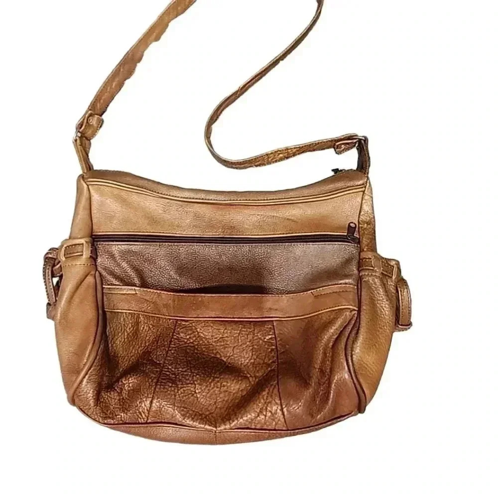 Mexican leather Hobo Bag. Large size - Picture 2 of 11